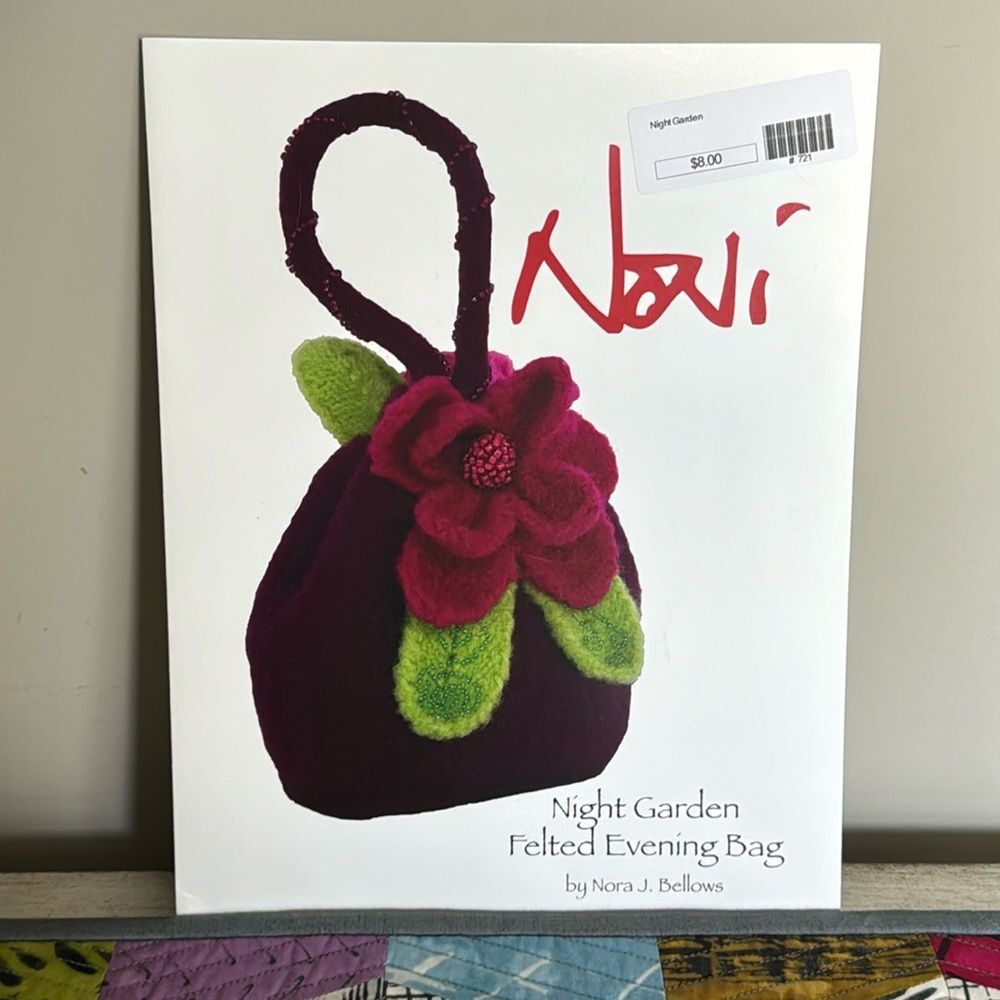 Noni Bag Pattern Night Garden Felted Evening Bag by Nora J. Bellows